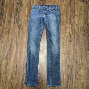 Citizens Of Humanity Avedon #133 Stretch Low Waist Stove Pipe Med Wash Jeans 28